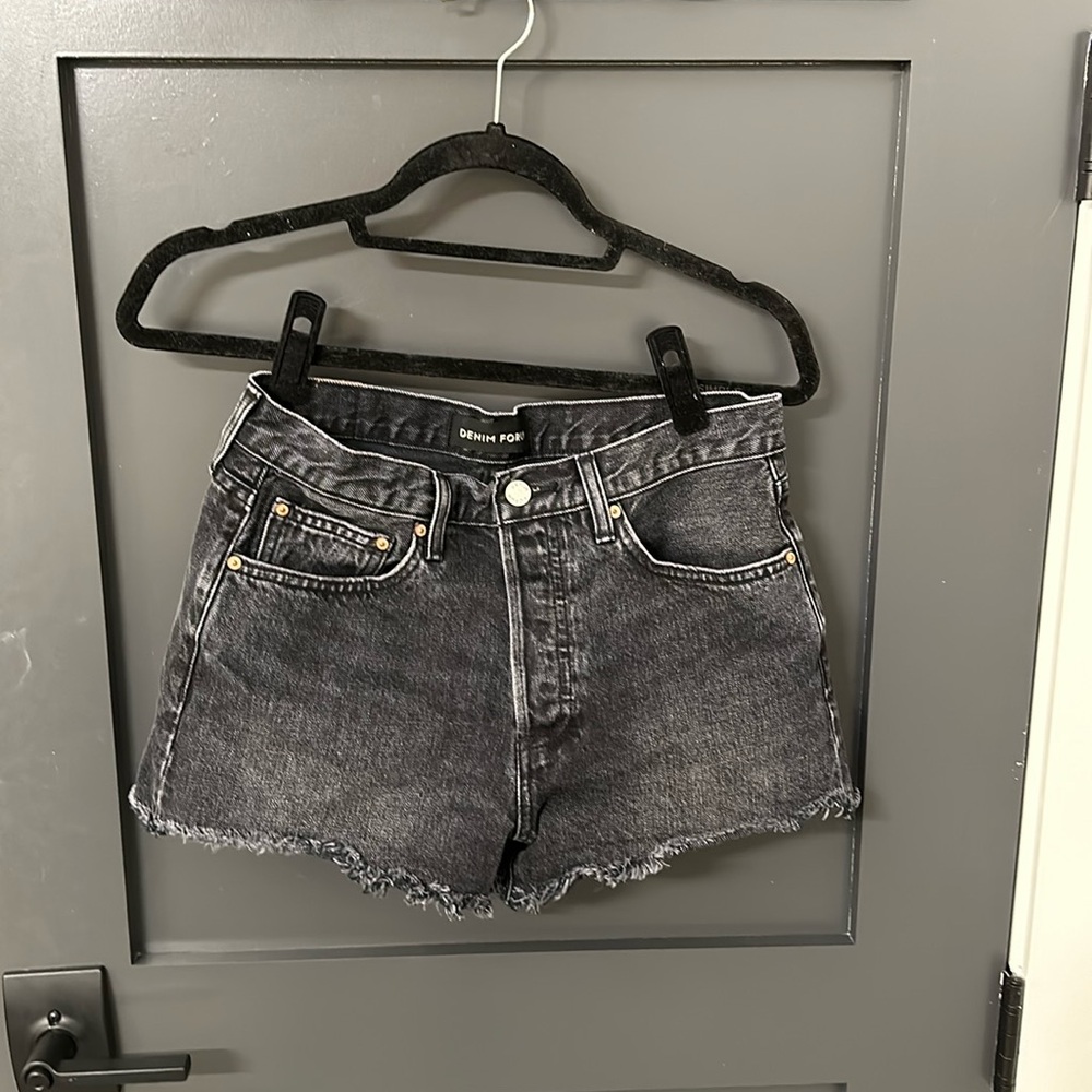 Denim forum Ex-Boyfriend black Jean shorts